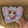 Kawaii Sticker – Pastell - Schmetterling