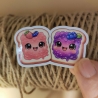Kawaii Sticker – Marmeladen-Toast Pärchen