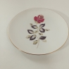 Schumann Arzberg Kuchenteller Rose Goldrand Vintage 19 cm