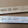 Gravierter Zollstock / Meterstab Vatertag