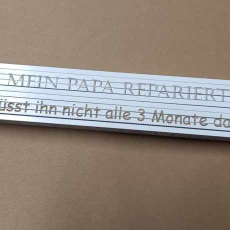 Gravierter Zollstock / Meterstab Vatertag