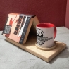 Tassen‑ & Buchhalter Organizer oder Ablage aus Eiche und 3D Druck