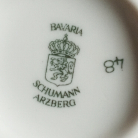 Schumann Arzberg Bavaria Kaffeetasse Untertasse Rose Vintage