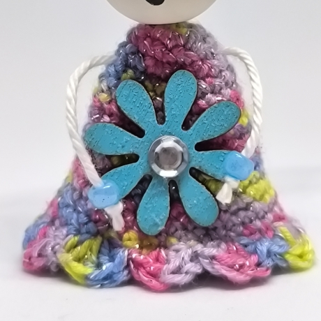 Bunte Glitzer Dekofigur mit Krone – Unikat