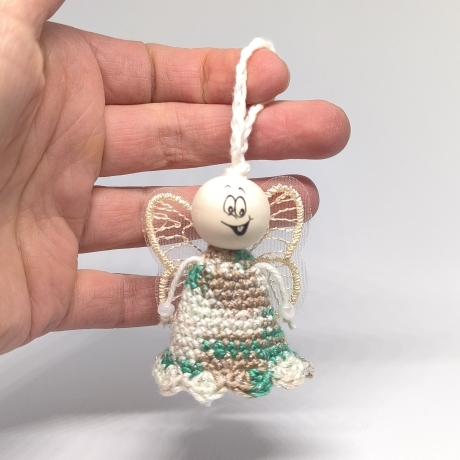 Herzensfigur Schutzengel – natürlicher Glücksbringer Unikat