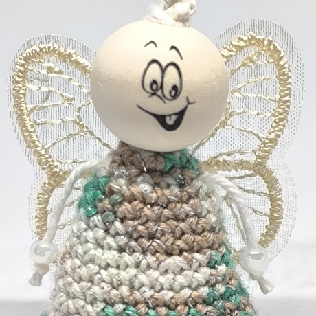 Herzensfigur Schutzengel – natürlicher Glücksbringer Unikat