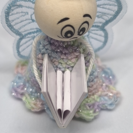 Herzensfigur Bücherliebe – Herzbuch Glücksbringer