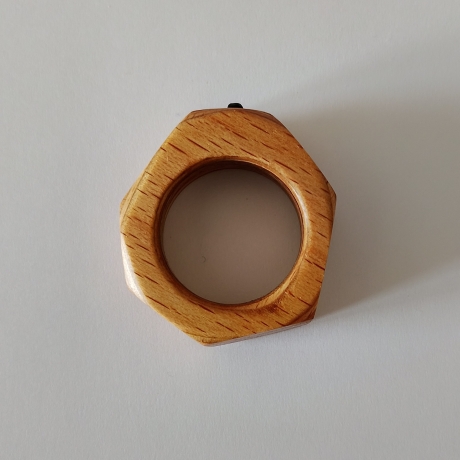 #6 Ring Holz Sperrholz (Wooden Plywood ⌀ 18mm) Schmuck Holzring