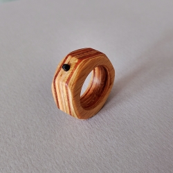 #6 Ring Holz Sperrholz (Wooden Plywood ⌀ 18mm) Schmuck Holzring