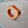#11 Ring Holz Sperrholz (Wood Ring Plywood 17mm) Schmuck Holzring