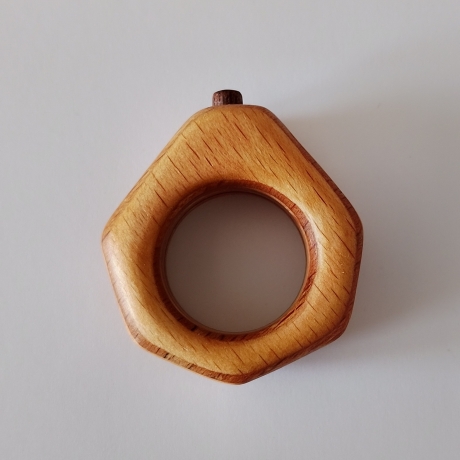 #11 Ring Holz Sperrholz (Wood Ring Plywood 17mm) Schmuck Holzring