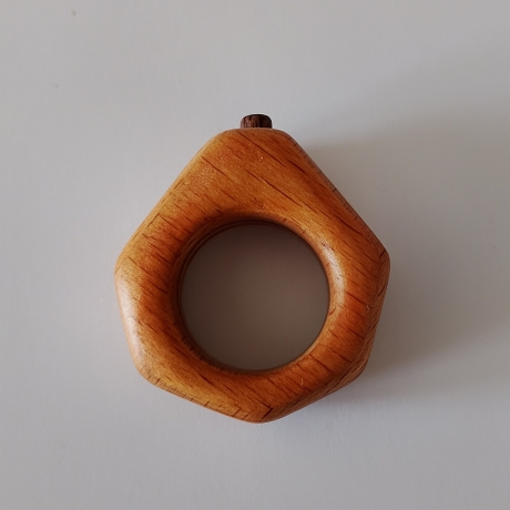 #11 Ring Holz Sperrholz (Wood Ring Plywood 17mm) Schmuck Holzring