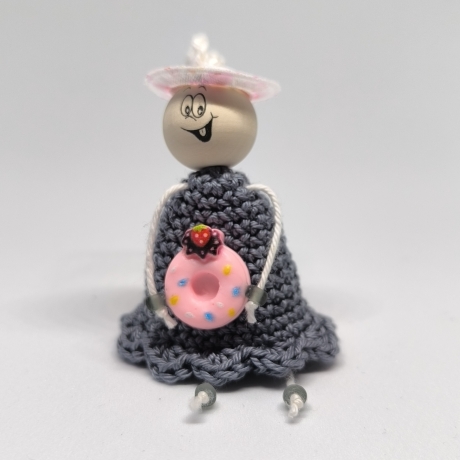 Herzensfigur Donut – Handgemachte Figur mit Donut | Glücksbringer