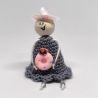 Herzensfigur Donut – Handgemachte Figur mit Donut | Glücksbringer