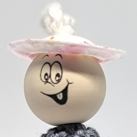 Herzensfigur Donut – Handgemachte Figur mit Donut | Glücksbringer