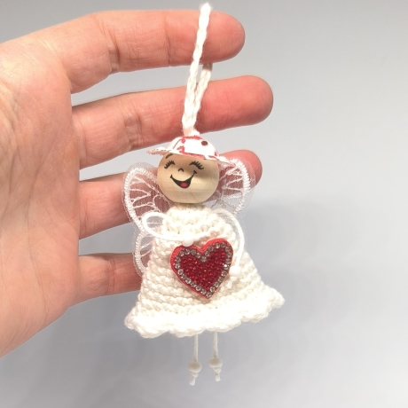 Herzensfigur Engel – Gastgeschenk Hochzeit | Liebes-Glücksbringer