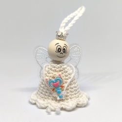 Herzensfigur Fee, Handgemachte Feenfigur, Glücksbringer, Geschenk