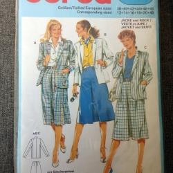 burda 7999 Schnittmuster Damen Kostüm Jacke Rock Gr. 38-48