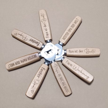 gravierter Flaschenöffner * Vatertag