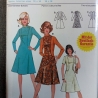 burda 20682 Vintage Damenkleid 70er Jahre Gr. 42 + 44 – 3 Modelle