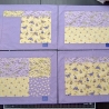 4er Set Patchwork-Platzsets „Lavendeltraum & Bienenfleiß“