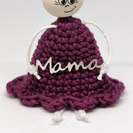 Muttertagsgeschenk Mama – Violette Königin Figur Handmade Unikat
