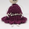 Muttertagsgeschenk Mama – Violette Königin Figur Handmade Unikat