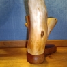 Stiftehalter aus Lärche/Teak