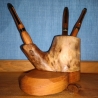 Stiftehalter aus Walnuss/teak