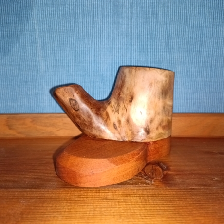 Stiftehalter aus Walnuss/teak