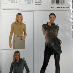 burda 7747 EASY Schnittmuster Damen Pullover Gr. 36-50