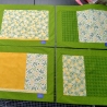 Platzgedecke 4er Set Patchwork „Lemon & Green