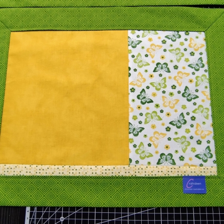 Platzgedecke 4er Set Patchwork „Lemon & Green