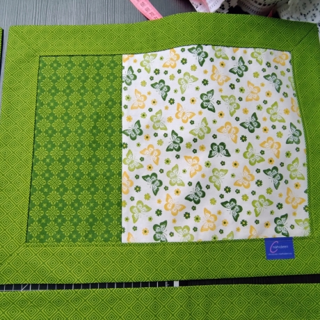 Platzgedecke 4er Set Patchwork „Lemon & Green