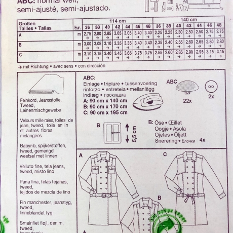 burda 8035 Damenkleid Mantelkleid Retro Gr. 36–48
