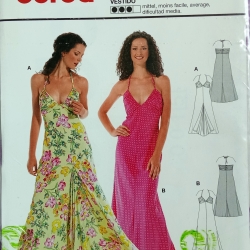 burda 8197 Abendkleid Maxikleid Neckholder Gr. 32–42