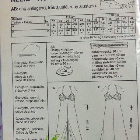 burda 8197 Abendkleid Maxikleid Neckholder Gr. 32–42
