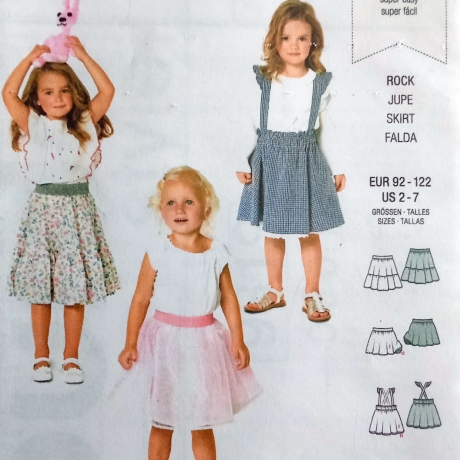 burda kids 9319 Mädchenrock Tüllrock Gr. 92–122