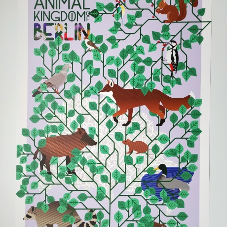 Poster A2 Animal Guide Berlin (Grafikdesign Urban Nature Tiere)