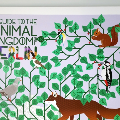 Poster A2 Animal Guide Berlin (Grafikdesign Urban Nature Tiere)
