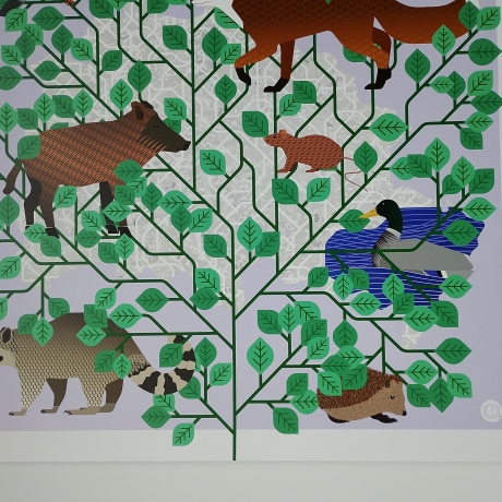 Poster A2 Animal Guide Berlin (Grafikdesign Urban Nature Tiere)