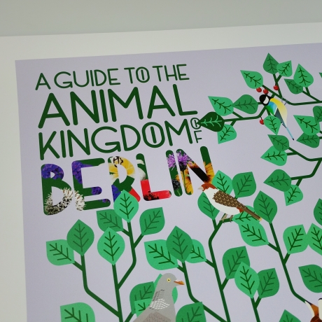 Poster A2 Animal Guide Berlin (Grafikdesign Urban Nature Tiere)