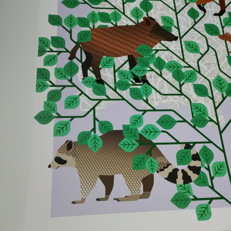 Poster A2 Animal Guide Berlin (Grafikdesign Urban Nature Tiere)