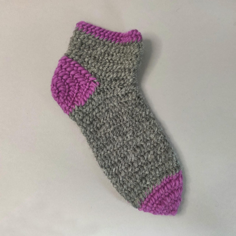 Nadelgebundene Socken | Absatz