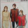 Neue Mode Stil M 22725 Fellweste Kunstfell Gr. 36–48