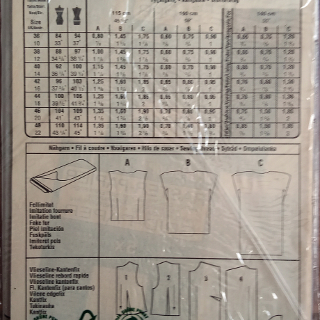 Neue Mode Stil M 22725 Fellweste Kunstfell Gr. 36–48