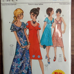 Burda 20422 Vintage Kleider 70er Jahre Gr. 36–40