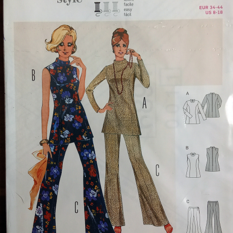 Burda 6891 Damen Kombination Tunika Hose Gr. 34–44