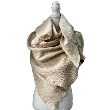 Musselin Tuch XXL | Schal | Halstuch | Dreieckstuch | 42 Farben