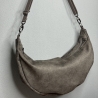 LuniBag grau/gunmetal Veluors  Kunstleder 
